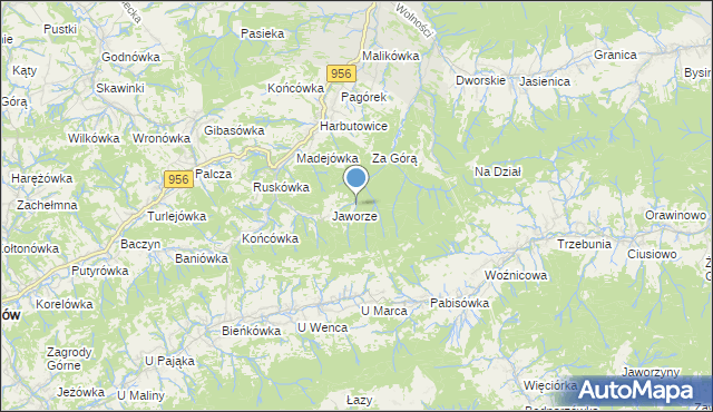 mapa U Kotka, U Kotka na mapie Targeo